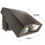 9400 Lumens - LED Wall Pack - 90 Watt - 5000 Kelvin Thumbnail