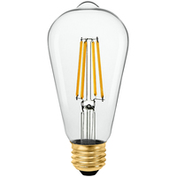 800 Lumens - 7 Watt - 2700 Kelvin - LED Edison Bulb - 75 Watt Equal - Incandescent Match - 120 Volt - Euri Lighting - VST19-3020e