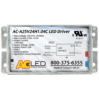 LED Driver - Operates 3-25 Watts Input 120-277V - Works With 24V Output Constant Voltage Products Only