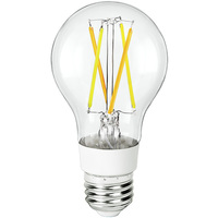 600 Lumens - LED Smart Bulb - A19 Filament - 5 Watt - Tunable White - 2200-6500 Kelvin - 40 Watt Equal - Medium Base - Easy Dimming through App - No Hub Required - 120 Volt - Bulbrite 290110