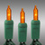 11 ft. - Green Wire - Christmas Mini Light String - (50) Amber-Orange Bulbs - 2.5 in. Bulb Spacing Thumbnail