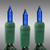 11 ft. - Green Wire - Christmas Mini Light String - (50) Blue Bulbs - 2.5 in. Bulb Spacing Thumbnail