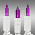 10.7 ft. - White Wire - Christmas Mini Light String - (50) Purple Bulbs - 2.5 in. Bulb Spacing Thumbnail