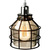 Jar Shaped Cage Pendant - Polished Nickel Fixture Thumbnail