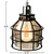 Jar Shaped Cage Pendant - Polished Nickel Fixture Thumbnail