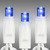 LED Mini Light Stringer - 17 ft. - (50) LEDs - Blue - 4 in. Bulb Spacing - White Wire Thumbnail