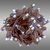 LED Twinkle Christmas String Lights - 26 ft. - (50) Wide Angle Cool White LED's - 6 in. Bulb Spacing - Brown Wire Thumbnail