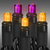 LED Mini Light Stringer - 25 ft. - (50) LEDs - Purple and Orange - 6 in. Bulb Spacing - Black Wire Thumbnail