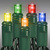 LED Christmas String Lights - 17 ft. - (50) Wide Angle Multi-Color LED's - 4 in. Bulb Spacing - Green Wire Thumbnail