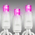 LED Mini Light Stringer - 17 ft. - (50) LEDs - Pink - 4 in. Bulb Spacing - White Wire Thumbnail