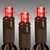 LED Christmas String Lights - 18 ft. - (50) Wide Angle Red LED's - 4 in. Bulb Spacing - Brown Wire Thumbnail