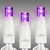 LED Mini Light Stringer - 17 ft. - (50) LEDs - Purple - 4 in. Bulb Spacing - White Wire Thumbnail