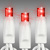 LED Christmas String Lights - 17 ft. - (50) Wide Angle Red LED's - 4 in. Bulb Spacing - White Wire Thumbnail