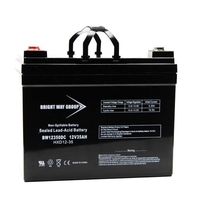 12 Volt - 35Ah - AGM Battery - NB Terminal - Sealed AGM - Bright Way Group BW12180NB