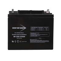 12 Volt - 50Ah - AGM Battery - NB Terminal - Sealed AGM - Bright Way Group BW12500NB