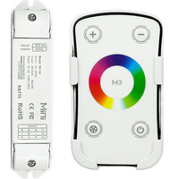 LED Controller and RF Remote for 12V or 24V Color Changing RGB LED Tape Light