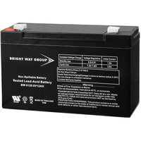 6 Volt - 12 Ah - AGM Battery - F1 Terminal - Sealed AGM - Bright Way Group BW6120F1