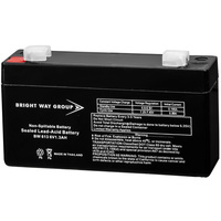 6 Volt - 1.3 Ah - AGM Battery - F1 Terminal - Sealed AGM - Bright Way Group BW613F1