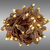 LED Christmas String Lights - 26 ft. - (50) Wide Angle Warm White LED's - 6 in. Bulb Spacing - Brown Wire Thumbnail