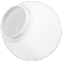 6 in. White Acrylic Globe - with 3.25 in. Extruded Lip Neck Opening - American 3201-50650