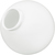 White - Acrylic Globe - American 3201-10020 Thumbnail