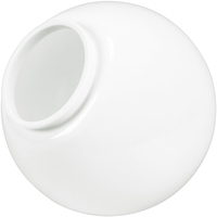 8 in. White Acrylic Globe - with 3.94 in. Neck Exterior - American PLAS-199400