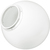 White - Acrylic Globe - American PLAS-200003 Thumbnail