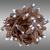 LED Christmas String Lights - 17 ft. - (50) Wide Angle Cool White LED's - 4 in. Bulb Spacing - Brown Wire Thumbnail
