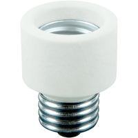 Medium to Medium Extender Socket - White Porcelain - 1.25 in. Extension - 660 Watt Maximum - 250 Volt Maximum - PLT Solutions PLT 40-0365-99