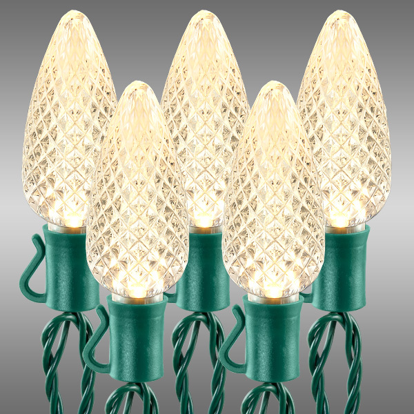 17 ft. Warm White LED C9 Christmas String Lights - 25 Bulbs