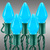 17 ft. Sapphire Blue LED C7 Christmas String Lights - 25 Bulbs Thumbnail