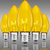 C9 - 7 Watt - Transparent Yellow - Incandescent Christmas Light Replacement Bulbs Thumbnail
