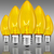 C9 - 7 Watt - Transparent Yellow - Incandescent Christmas Light Replacement Bulbs Thumbnail