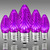 Purple - LED C7 - Christmas Light Replacement Bulbs - Faceted Finish Thumbnail