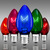 C7 - 5 Watt - Transparent Multi Color - Double Dipped - Incandescent - Christmas Light Replacement Bulbs Thumbnail