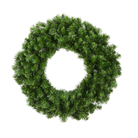 3 ft. Christmas Wreath - Douglas Fir - 320 Classic PVC Needles - Unlit - Vickerman A808736