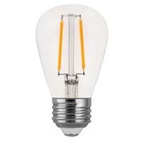 180 Lumens - 2 Watt - 2700 Kelvin - LED S14 Bulb - 25 Watt Equal - Incandescent Match - Clear - 120 Volt - Euri Lighting ES14-2W1120