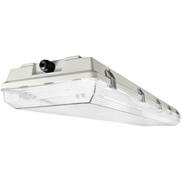 4 ft. Vapor Tight Fixture - LED Ready - IP65 - 3 Lamp - Operates (3) 4' T8 Single End Power LED Lamps (Sold Separately) - Acrylic Lens