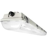 4 ft. Vapor Tight Fixture - LED Ready - IP65 - 2 Lamp  - Operates (2) 4' T8 Direct Wire LED Lamps (Sold Separately) - Acrylic Lens