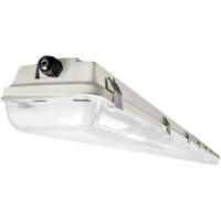 8 ft. Vapor Tight Fixture - LED Ready - IP65 - 4 Lamp - Operates (4) 4' T8 Single-Ended Direct Wire LED Lamps (Sold Separately) - Acrylic Lens