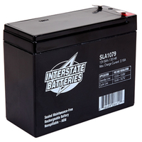 Deer Feeder and Security Battery - 12 Volt - 8 Ah - Type Rechargeable AGM - F2 Terminal - Interstate Batteries SLA1079