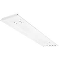 LED Ready High Bay Fixture - Operates 8 Single-Ended Direct Wire T8 LED Lamps (Sold Separately) - Non-Shunted Sockets - Chain Mount - White Finish