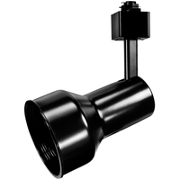 Track Light Fixture - Step-down Cylinder - Black - Operates up to 50 Watt BR/PAR20 - Halo Track Compatible - 120 Volt - PLT Solutions PLT-10220