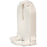T8 or T12 - Turn-Type Lampholder - Medium Bi-Pin Socket - Non-Shunted - For Programmed Start, Rapid Start, and Dimming Ballasts - Tall Profile - Snap In Mount - Leviton 13660-SNP