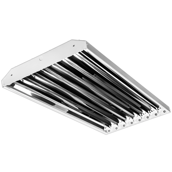 LED Ready High Bay Fixture - Operates 8 Single-Ended Direct Wire T8 LED Lamps (Sold Separately)