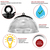 19,500 Lumens - 150 Watt - 3500 Kelvin - Round LED High Bay Fixture Thumbnail