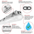 9750 Lumens - 75 Watt - 4000 Kelvin - 8 ft. LED Vapor Tight Fixture Thumbnail