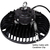 22,500 Lumens - 150 Watt - 4000 Kelvin - Round LED High Bay Fixture Thumbnail