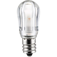 1 Watt - Clear - Indicator LED S6 Light Bulb - Candelabra Base - 120 Volt - Sunlite 41069-SU