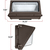 4375 Lumens - 35 Watt - 5000 Kelvin - LED Wall Pack Fixture Thumbnail